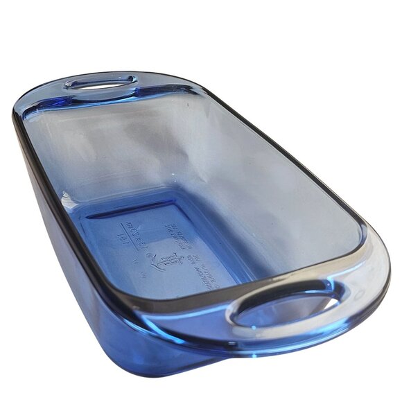 Pyrex Easy Grab Loaf Pan 1.5qt  Atlantic blue lrg handle colorful kitchen bakwar - Picture 1 of 9